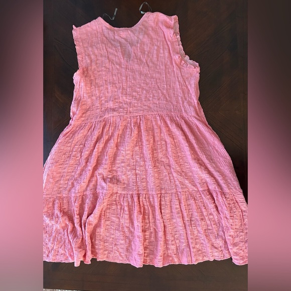 "Nurture by Westbound Coral Textured Sleeveless Dress size 1X - Picture 7 of 10